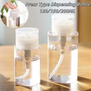 120/150/200 мл многоразовые бутылки нажимного типа пустой дозатор для лака для ногтей средство для снятия макияжа маникюрные инструменты 150ml&Plastic прозрачный
