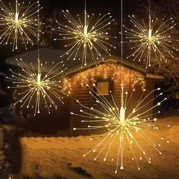 120/200 светодиодов гирлянда на солнечных батареях для улицы, водонепроницаемая, для сада, газона, солнечные одуванчики, рождественские, свадебные, сказочные гирлянды, украшения 120leds