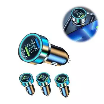 120/240 Вт цифровой дисплей супер быстрая зарядка автомобильное зарядное устройство универсальные мини аксессуары портативное зарядное устройство автомобиль S8V0