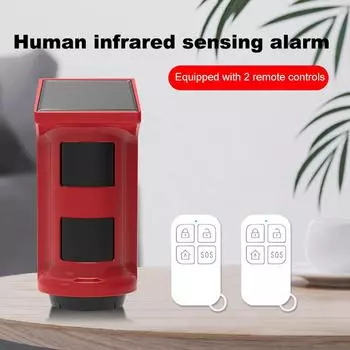 120 дБ наружная солнечная PIR инфракрасная сигнализация водонепроницаемая сирена беспроводной охранный стробоскопический датчик домашняя охранная сигнализация 433 МГц