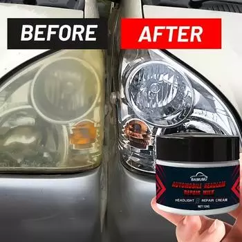 120 г крема для ремонта фар - антивозрастной, окислительный, осветляющий, удаляющий пятна от воды, желтизну, помутнение восстанавливающий крем
