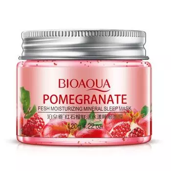 120 г Ночная маска Red Pomegranate Fresh Aqua, увлажняющая, нежная, питательная, не требующая мытья маска для лица зелёный