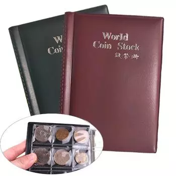 120 карманов, альбом для монет, коллекция монет, держатель для хранения альбомов, мини-сумка для хранения монет красный