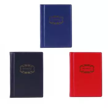 120 карманов Коллекция пенни-колпачков Прочные монеты Альбом Книга Бытовые принадлежности чёрный