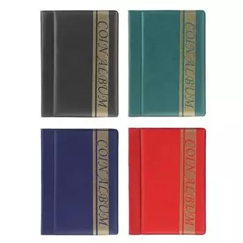 120 карманов ПВХ Монеты Альбом Коллекция Книга Памятные Коллекционные Монеты Хранение Держатели Для Коллекционеров Подарки Принадлежности