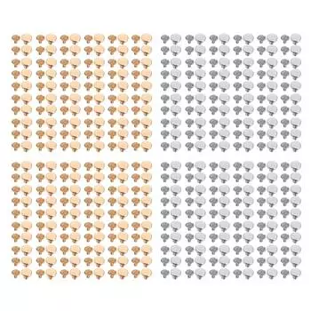 120 комплектов винтов для переплета книг 9x8 мм, равномерное покрытие, стойкий цвет, более гладкие поверхности, винты Chicago Fla Gold