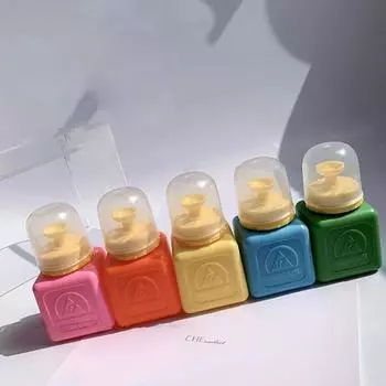 120 мл бутылка для ногтей пресс-насос головка компактный спиртовой для снятия макияжа пресс-насос раздельный синий