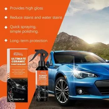 120 мл керамическое покрытие-спрей для автомобиля, быстрое покрытие лакокрасочного покрытия, осветляющее, устойчивое к царапинам, водонепроницаемое покрытие, средство для ухода за кристаллами One Size