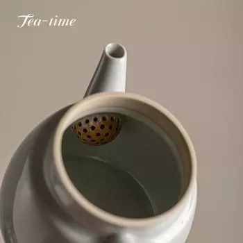 120 мл китайский мастер ручной работы с золотой росписью старинный керамический чайник простой горшок с фильтром бытовой чайный сервиз кунг-фу чайник 10.5x7.8cm 120ml