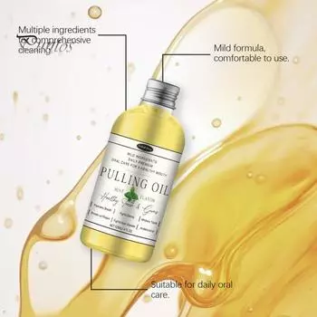 120 мл кокосового масла для полоскания рта, натуральное отбеливание зубов, чистка полости рта, устранение неприятного запаха изо рта, здоровые зубы и десны, ополаскиватель для полости рта 1pc