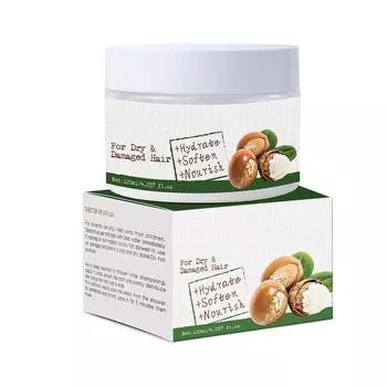120 мл Маска для волос с маслом ши, глубокое питание, натуральный увлажняющий крем для сухих поврежденных волос, 1 шт., уход за волосами, лечение One Size