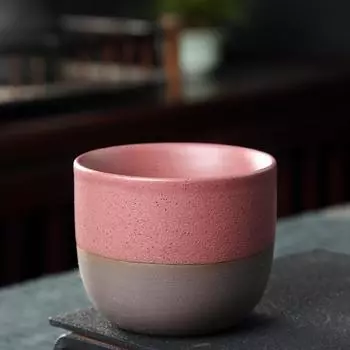 120 мл Матовые Креативные Ретро Грубая Керамика Чайные Чашки Керамическая Кофейная Кружка Ручной Работы Бокалы для Вина Китайская Чайная Чашка для Чая Кунг-Фу Домашняя Посуда для Напитков 120ml