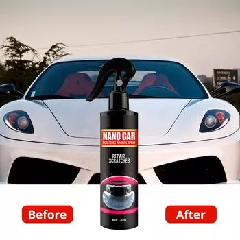 120 мл нано спрей для удаления царапин на автомобиле ремонт нано спрей царапины полироль для ремонта царапин на автомобиле керамическое покрытие для автомобиля 120ml