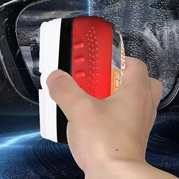 120 мл очиститель автомобильных стекол, автомобильная губка для чистки стекол, щетка для очистки масляной пленки на лобовом стекле, средство для полировки стекол, техническое обслуживание автомобиля красный