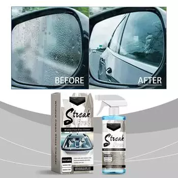 120 мл очистителя для стекол (для зеркал, навигационных экранов и домашнего использования) Подходит для автомобильных лобовых стекол, зеркал заднего вида и других деталей. One Size белый