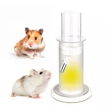 120 мл прочная, герметичная, противоскользящая бутылка для питья хомяка, чайник для морской свинки с канделябром, аксессуары для клетки белый