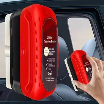 120 мл щетка для очистки масляной пленки на автомобильном стекле, щетка для полировки лобового стекла автомобиля, для домашнего использования, для очистки и освежения стекол красный