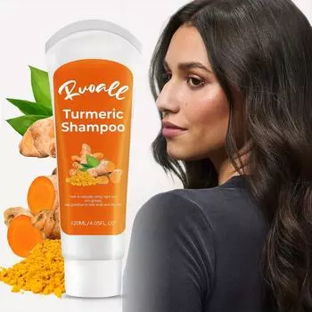 120 мл шампунь с куркумой увлажняет волосы, борется с сухостью волос, ежедневный уход за волосами, подходит для всех типов волос, идеальный подарок на праздник 120ml