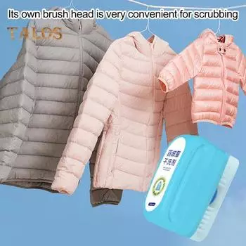 120 мл средство для сухой чистки пуховиков с щеткой для стирки без щетки чистящее средство для пуховиков для сухой чистки пуховых изделий синий