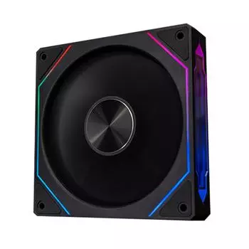 120 мм вентилятор для корпуса с эффектом бесконечного зеркала 5 В 3-контактный ARGB 4-контактный вентилятор PWM(Черный форвард)