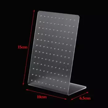 120 отверстий матовый акриловый белый ювелирный стенд для сережек держатель для гвоздиков