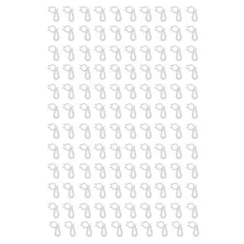 120 Pcs Christmas Light Clips Reusable Waterproof Plastic Outdoor Hanging Christmas Light Clips белый