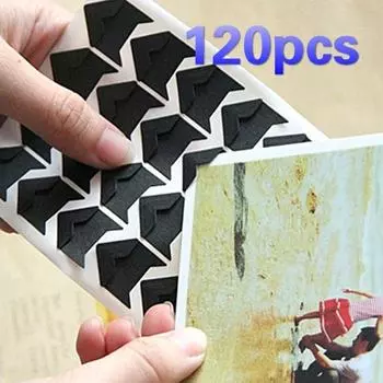 120 шт./5 листов DIY винтажные угловые наклейки из крафт-бумаги для украшения рамки фотоальбома скрапбукинга защита изображения декор