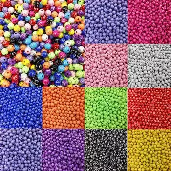 120 шт. 8 мм акриловые крестовые свободные бусины для изготовления ювелирных изделий своими руками для ожерелья, браслета, кулона разноцветный