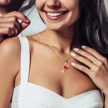 120 шт. эмалевые подвески в виде красного вина, позолоченные подвески в виде бокалов для вина