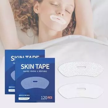 120 шт. антихраповый пластырь для тренировки дыхания носа, не наносящий вреда коже, наклейка для облегчения храпа, рот A