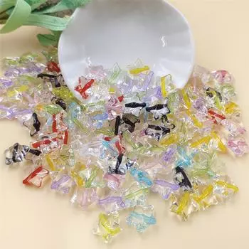 120 шт. бусины для изготовления бисера, ожерелья, браслета, изготовления ювелирных изделий, свободные бусины ручной работы, 13 мм, звезда, сделай сам, фурнитура, акрил светло-синий