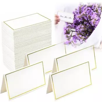 120 шт. карточек с указанием места Place BetterJonny, складной набор карточек с указанием места, сделанная своими руками, открытка с надписью, именная карточка, украшение сиденья, праздничная открытка на день рождения, карточный стол