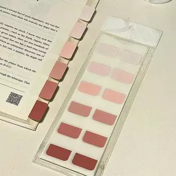 120 шт./компл. градиентная цветовая серия липкие заметки креативный дизайн простота студенческая этикетка Indec наклейка студенческие/офисные принадлежности розовый