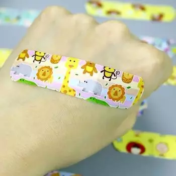 120 шт./лот мультяшный рисунок животного пластырь гемостаз пластыри первый набор для оказания первой помощи раны пластыри для детей