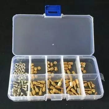 120 шт. M3 Мужской Женский Латунный Стойка Распорка Печатная Плата Шестигранные Винты Гайка 4-7 ММ 120Pcs
