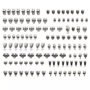 120 шт. металлические соединители, бусины-проставки, бусины-трубки, подвески, изготовление ювелирных изделий своими руками