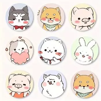 120 шт. Мини-круглые водонепроницаемые повязки, дышащие повязки с рисунком из мультфильма