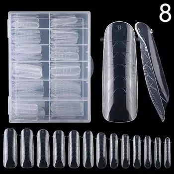 120 шт. накладные ногти прозрачные матовые мягкие накладные ногти для наращивания дома маникюрный салон своими руками