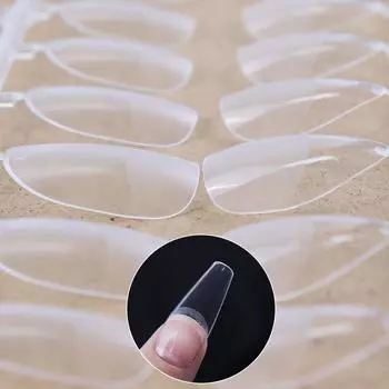 120 шт. накладных ногтей, полуматовые накладные ногти, прозрачные миндальные искусственные ногти, инструмент для маникюра и наращивания ногтей своими руками A