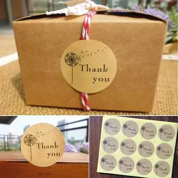120 шт., наклейка «Спасибо», бумажные этикетки для скрапбукинга, печать, наклейка «сделай сам», подарочные коробки для выпечки, наклейки