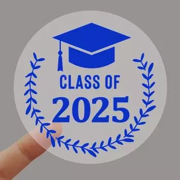 120 шт. наклейки для выпускного класса 2025 г. Золотая фольга металлические этикетки для выпускного серебряный