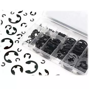120 шт. новый черный электронный зажим и стопорное кольцо в ассортименте, стопорное кольцо от 1,5 мм до 10 мм