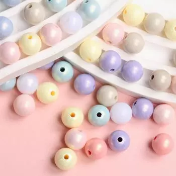 120 шт. ожерелье 10 мм акриловые бусины-разделители браслет свободные бусины для изготовления ювелирных изделий круглые аксессуары ручной работы «сделай сам»