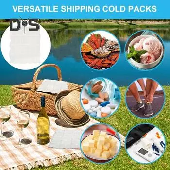 120 шт. пакеты со льдом сохраняют свежесть, горячие и холодные, двойного назначения, автоматическое водопоглощение, пакеты для быстрого замораживания льда 120pcs