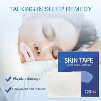 120 шт., пластырь против храпа, средство для тренировки дыхания через нос, приятная для кожи наклейка для облегчения храпа, корректор дыхания через рот, простота в использовании, уменьшение храпа B