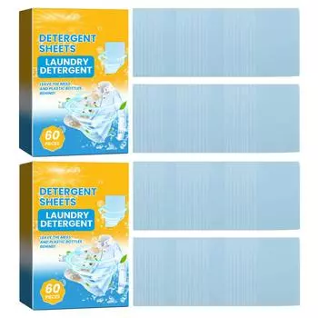 120 шт. Простыни для стирки Power Clean Ароматные анти-красящие средства для удаления запаха Растворяющие полоски для стирки Clo