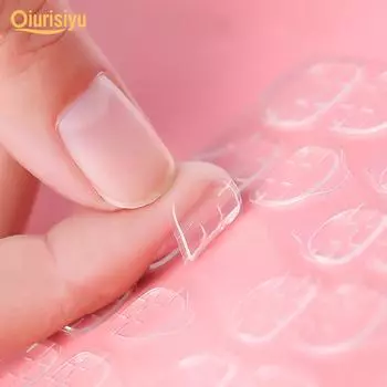 120 шт. прозрачные двухсторонние накладные ногти one size
