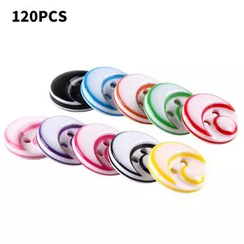 120 шт. пуговицы из смолы с 2 отверстиями, очаровательные швейные пуговицы для одежды, скрапбукинга, рукоделия, своими руками