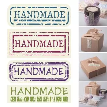 120 шт ручной работы крафт-бумага этикетки конверты наклейки и подарочная упаковка уплотнения наклейка