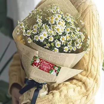 120 шт./рулон, рождественские наклейки-этикетки, Санта-Клаус, снеговик, подарочные уплотнительные наклейки для праздничного украшения B